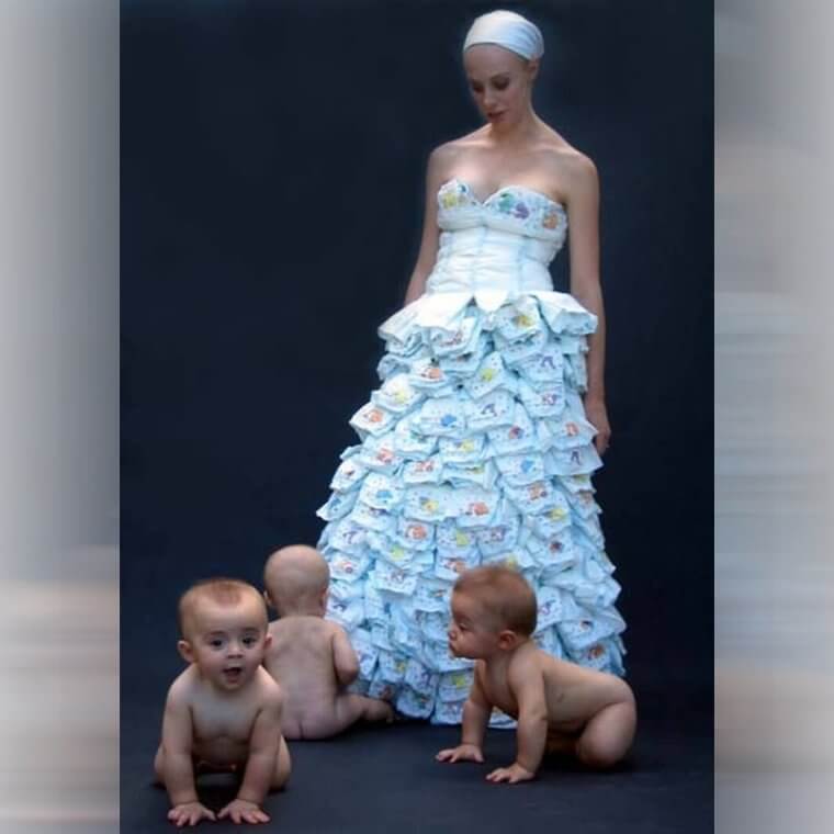 Ladies and Gentlemen, We Present You the Diaper Dress